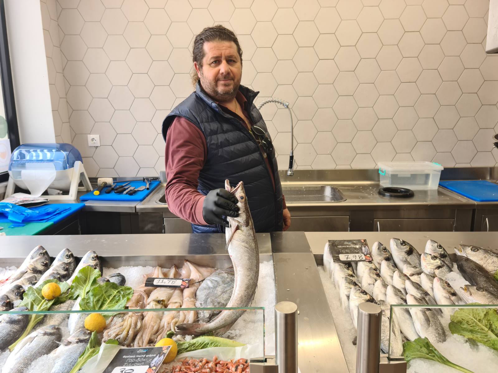 Sea Food, Fresh Fish Restaurant Afandou Mono Thalassa